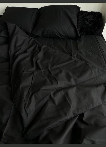 Євро комплект Постільної Білизни 100% Бавовна Black 200х220 Ble-20 Vital-Textile (295638256)