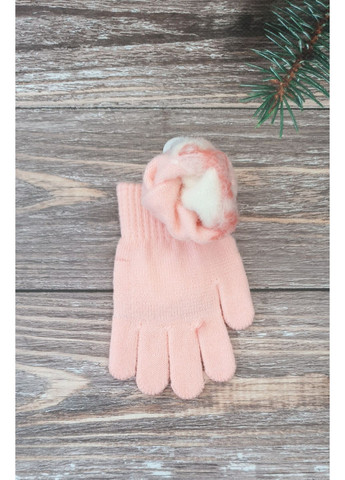 Дитячі одинарні в’язані рукавиці для дівчат No Brand (356079395)