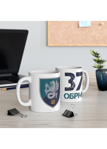 Кружка с шевроном "37-я отдельная бригада морской пехоты" No Brand (368671379)