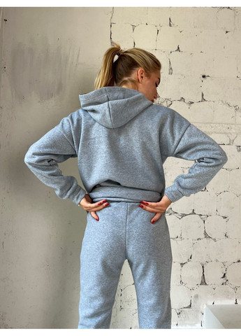 Костюм тринитка (худи, штани), колір Сірий Fashion (372693177)
