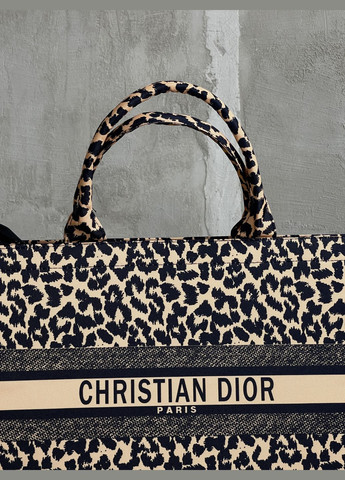 Сумка Діор шопер тканевий ВЕЛИКИЙ (леопард) No Brand (322456171)