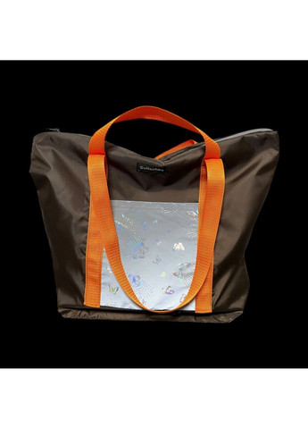 Svitashka Шопер XL Oxford з світловідбиваючими елементами. Коричневий з помаранчевими ручками No Brand (311300768)