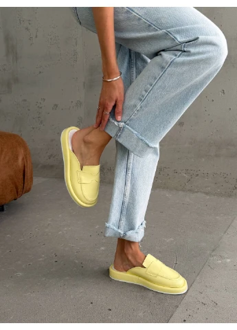 Желтые желтые сабо No Brand