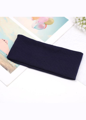 Повязка для головы в рубчике Mirrow Синяя (L89103300) No Brand (330779148)