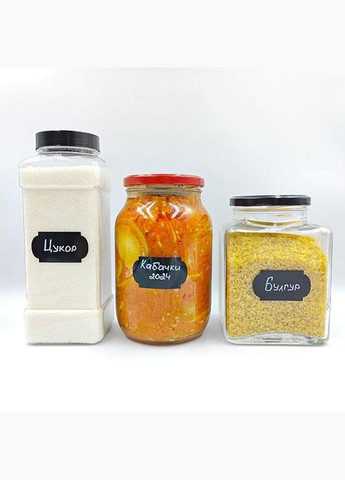 Набір наліпок на банки для круп (36 шт.) + маркер No Brand (298794639)