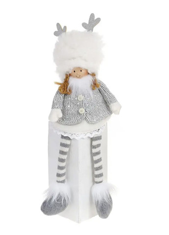 Мягкая новогодняя игрушка "Ребенок в оленьей шапке" цвет разноцветный ЦБ-00286962 BonaDi (366421840)