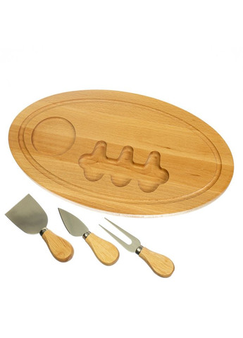 Сырная деревянная доска+ножи Wood 35х20 см 18601-004 Lefard (346533738)