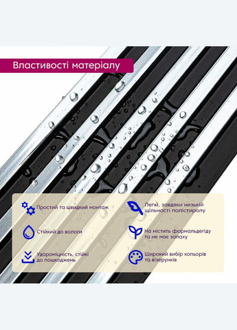 Декоративна PS рейка 2900*120*12мм D (3DPanda-2133) Sticker Wall (323155481)