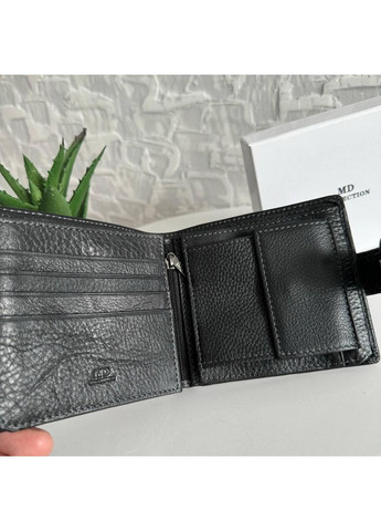 Мужской кожаный кошелек портмоне на кнопке кошелек. MD (370705631)