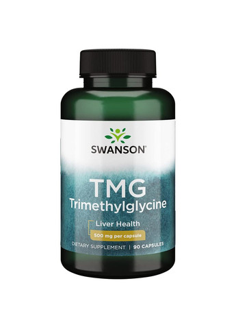 Триметилгліцин TMG Trimethylglycine 500 mg 90 Caps Swanson (292555738)