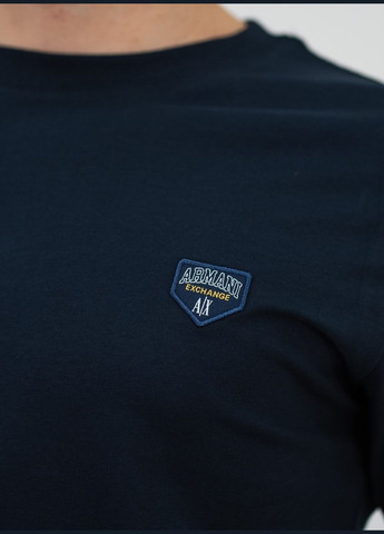 Темно-синяя футболка мужская Armani Exchange A|X