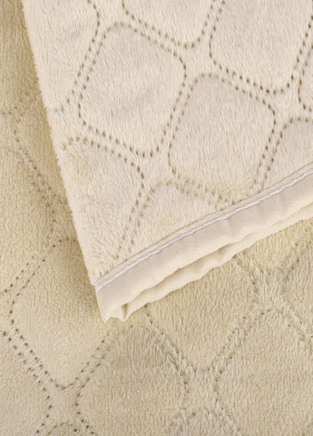 Покрывало . Покрывало 150х210 см. Покрывало Велюр цвет бежевый. ТЕП Покривало (322062542)