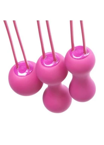 Набір вагінальних кульок Ami Fuchsia, діаметр 3,8-3,3-2,7см, вага 54-71-100гр Je Joue (297656495)