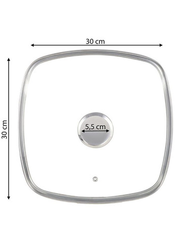 Сковорода-гриль Snow Marble 30см с крышкой и антипригарным покрытием, квадратная Ofenbach (329893151)