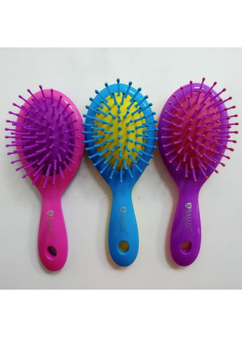 Щетка для волос массажная, Голубая Salon Professional (302728619)