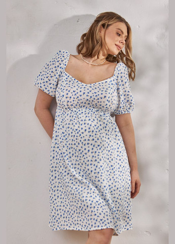 Молочна молочна легка сукня для вагітних та годуючих з квітковим принтом Юла мама з квітковим принтом