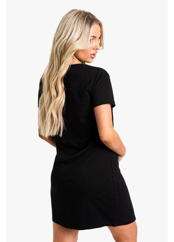 Черная всесезон пижама Boohoo