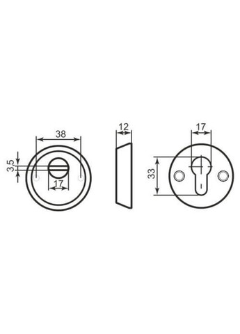 Броненакладка PT-12 CP хром Protect (322520440)