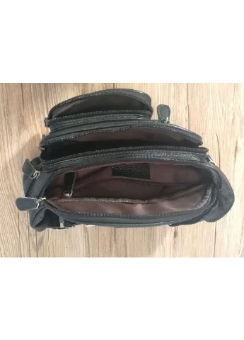 Поясна cумка чоловіча Чорна 29х12,5х8 см Vintage (391296017)
