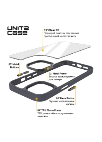 Чехол UNIT2 для Apple iPhone 13 Pro Max Black (ARM74802) ArmorStandart (323098296)