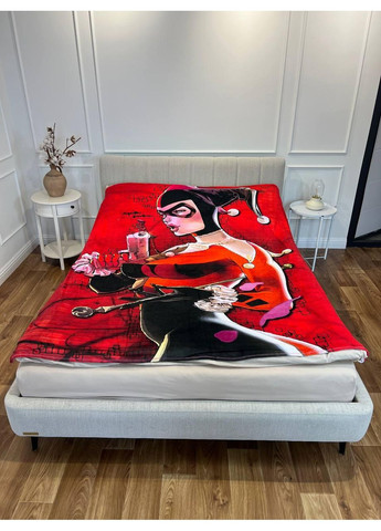 Плед Харлі Квін комікс якісне покривало з 3D-малюнком розмір 160х200 Україна ТД (369657885)