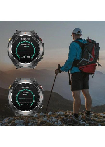 Умные часы V75 Black с GPS и компасом, спортивные, мониторинг здоровья, водонепроницаемость, для iOS/Android, черные Colmi (360713947)