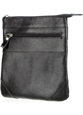 Кожаная сумка кросс боди мужская мессенджер через плечо черная 11025 Shvigel (329198626)