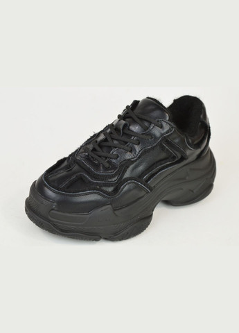 Кросівки на платформі чорна шкіра Prima d'Arte чорні всесезони (323170950)