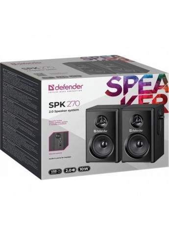 Портативна колонка Defender spk 270 usb black (275091860)