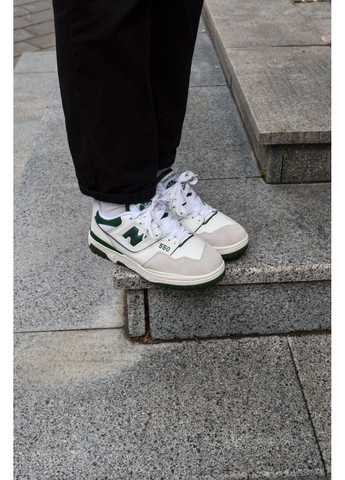 КРОСІВКИ ЖІНОЧІ NEW BALANCE 550 WHITE GREEN НЬЮ БЕЛАНС 550 No Brand сірі демісезони (367175069)