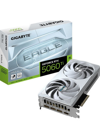 Видеокарта GeForce RTX5060Ti 16Gb EAGLE OC ICE (GV-N506TEAGLEOC ICE-16GD) Gigabyte (372613647)