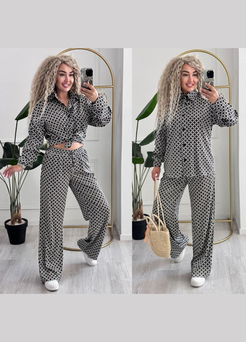 Костюм шелк Армани рубашка и брюки палаццо No Brand (341696766)