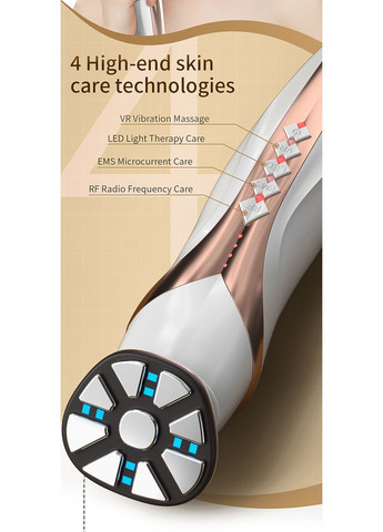 Багатофункціональний пристрій для догляду за шкірою обличчя та тіла RF & EMS Skin Rejuvenator No Brand (373401819)