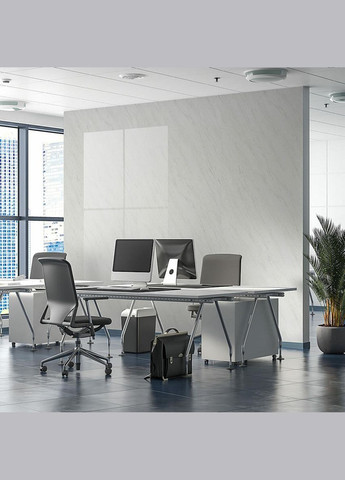 Декоративная плита ПВХ белый мрамор 1,22х2,44мх3мм SW-00001399 Sticker Wall (329897895)