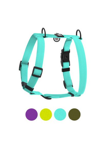 Шлея для собак Magnet анатомічна Н-подібна з QR-паспортом, магнітна пряжка-фастекс М тіффані (262327) WAUDOG Magnet анатомічна Н-подібна з QR-паспортом, магніт (366491189)