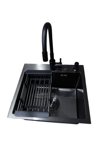 Комплект кухонної мийки Handmade PVD чорна HS45*40 (3.0/1.0 мм) Kraft (362209912)