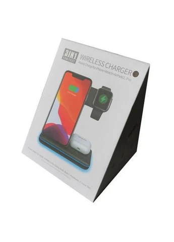 Зарядное устройство 3 IN1 NEW All WIRELESS (iPhone, iWatch, AirPods) 15W FAST 0RIGINAL черный No Brand (389206985)