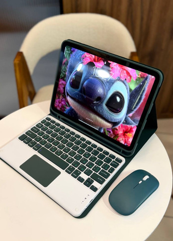 Чехол-клавиатура с тачпадом + мышка для планшета iPad 11" (A16) 2025 зеленый Green / чехол для айпад No Brand (366038865)