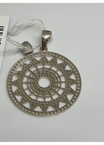 Кулон срібний 925 проби медальйон Мандала бажань No Brand (361932690)