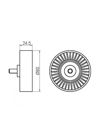 Ролик натяжний SSANGYONG (вир-во ) GT50030 C.I.U GMB (345769315)