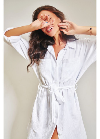 Білий туніка муслін Sarko однотонна