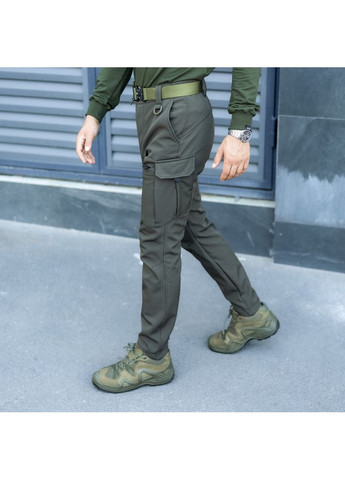 Хаки демисезонные карго брюки Pobedov