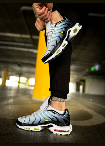 Синие демисезонные кроссовки мужские nike air max tn plus 'bright cactus' | найк аир макс тн плюс синие No Brand