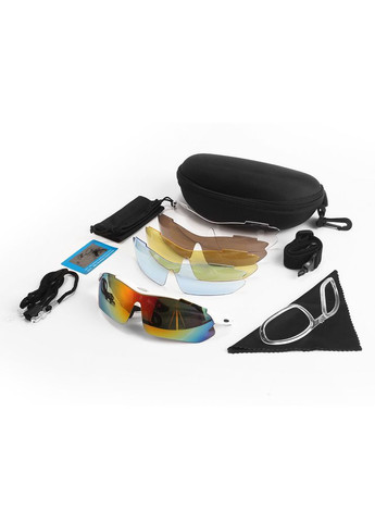 Защитные очки тактические white с поляризацией 5 линз One size+ Solve (339111060)