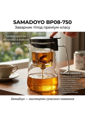 Заварник Gunfu Tea Pot P002A-700 700мл SAMADOYO (394135279)