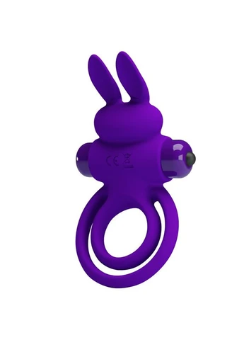 Эрекционное кольцо Penis Ring с двойным кольцом, фиолетовое Pretty Love (383071129)