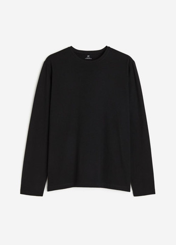 Черный демисезонный лонгслив H&M