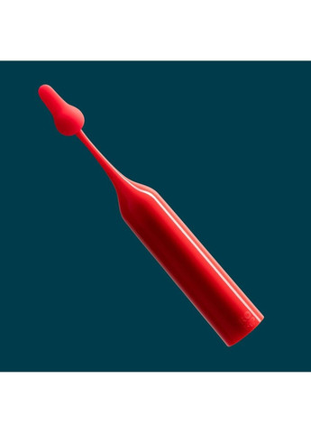Вібратор для клітора з двома насадками Pop, червоний, 14.3 х 2.4 см Romp (289783084)
