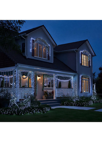 Гірлянда Різдвяна фея вулична 100 м 1000 LED білий провід Білий CF1000L100MWW Jooki (366037827)