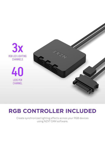 Кулер корпусный F140 RGB Duo White (RF-D14SF-W1) NZXT (323109290)